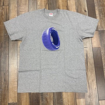 Supreme Tire Tee Heather Grey