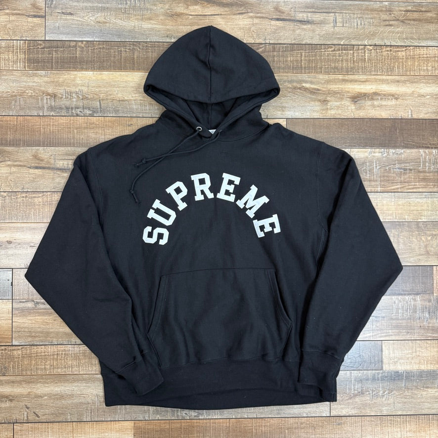 Supreme Champion Hooded Sweatshirt (SS25) Black – Holy Ground