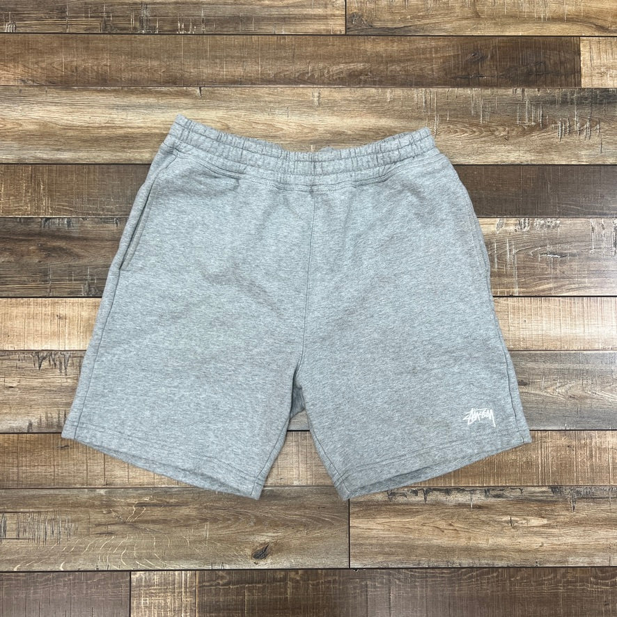Stussy Stock Logo Shorts 'Grey Heather'