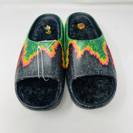 Nike ReactX Rejuven8 Slide .SWOOSH Touch Grass Dark Smoke Grey Kelly Green