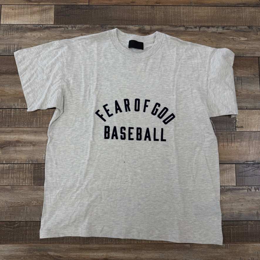 Fear of God Baseball T-shirt in grey, brand new condition.
