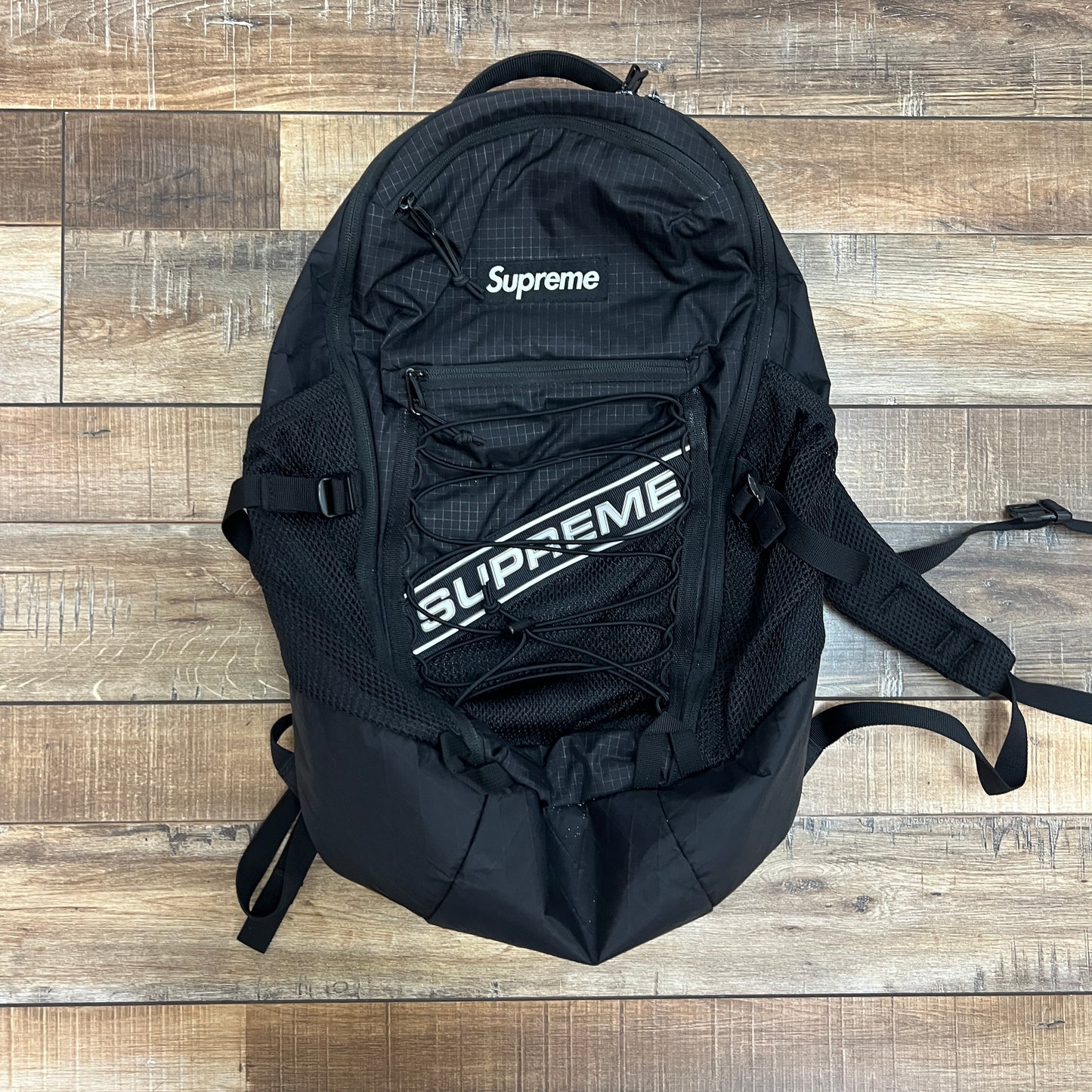 Supreme Logo Backpack (SS25) Black