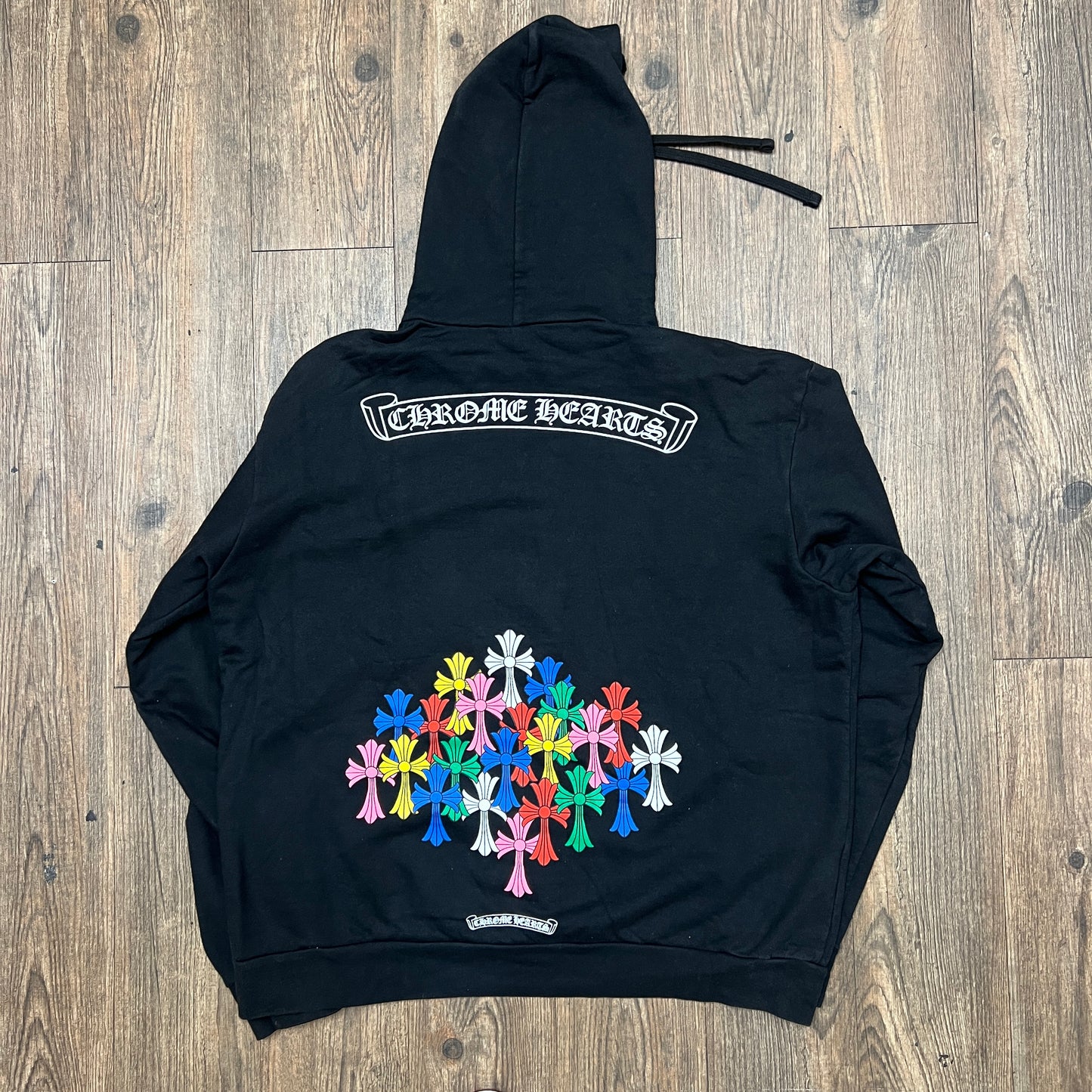 Chrome Hearts Multi Color Cross Hoodie Black