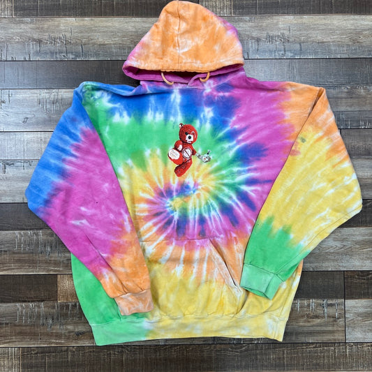 Travis Scott Astroworld Tour Skipping Bear Tie Dye Hoodie