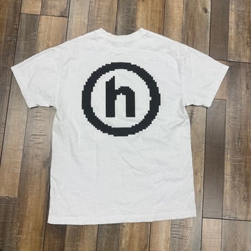 HIDDEN NY pixelated logo Tee White