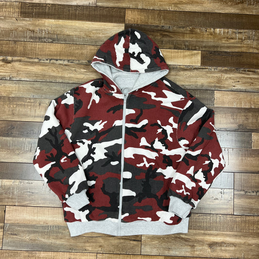 Supreme Reversible Work Zip Up Hooded Sweatshirt Ash Grey