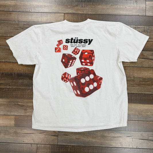 Stussy Rollers Tee 'White'