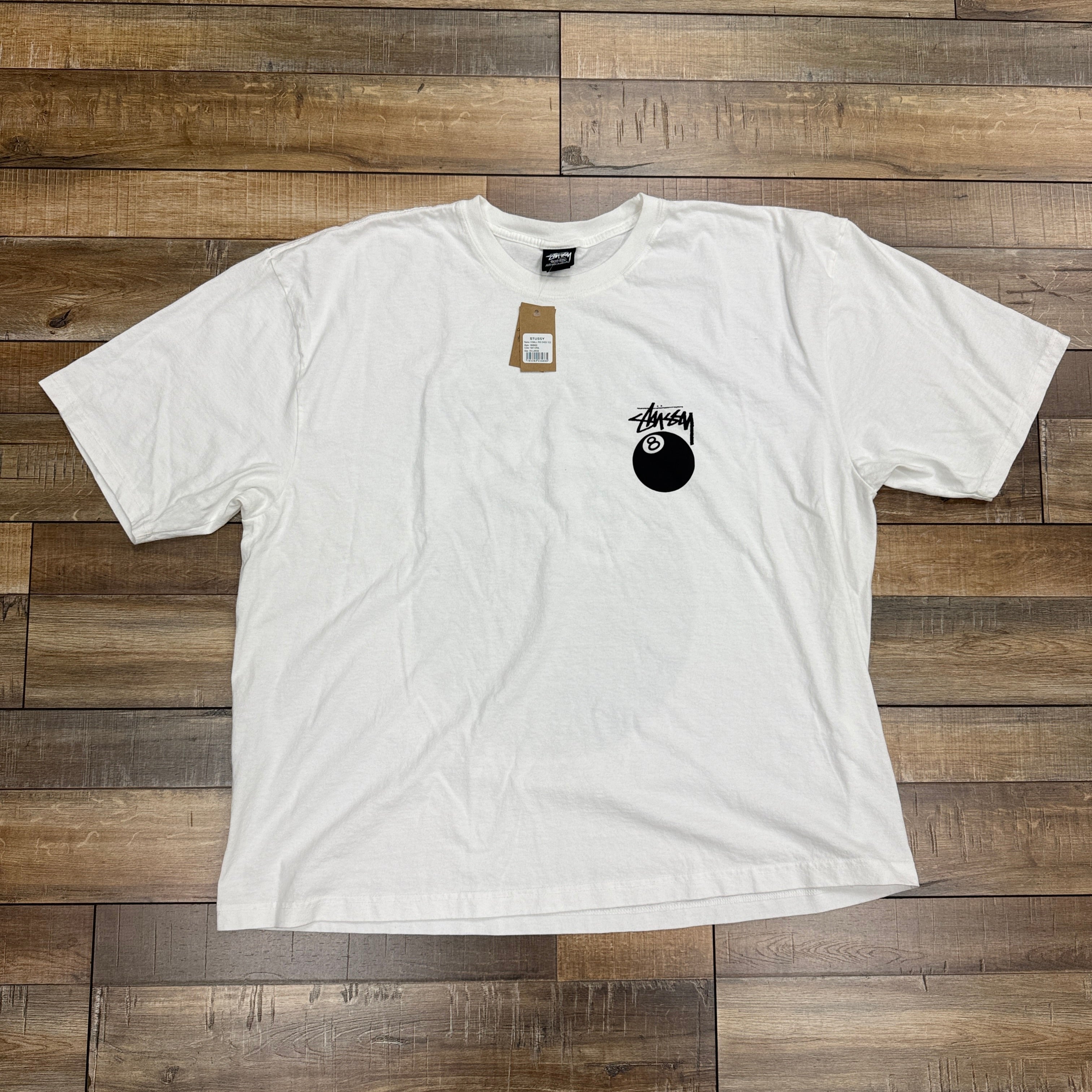 Stussy 8 Ball Tee White – Holy Ground