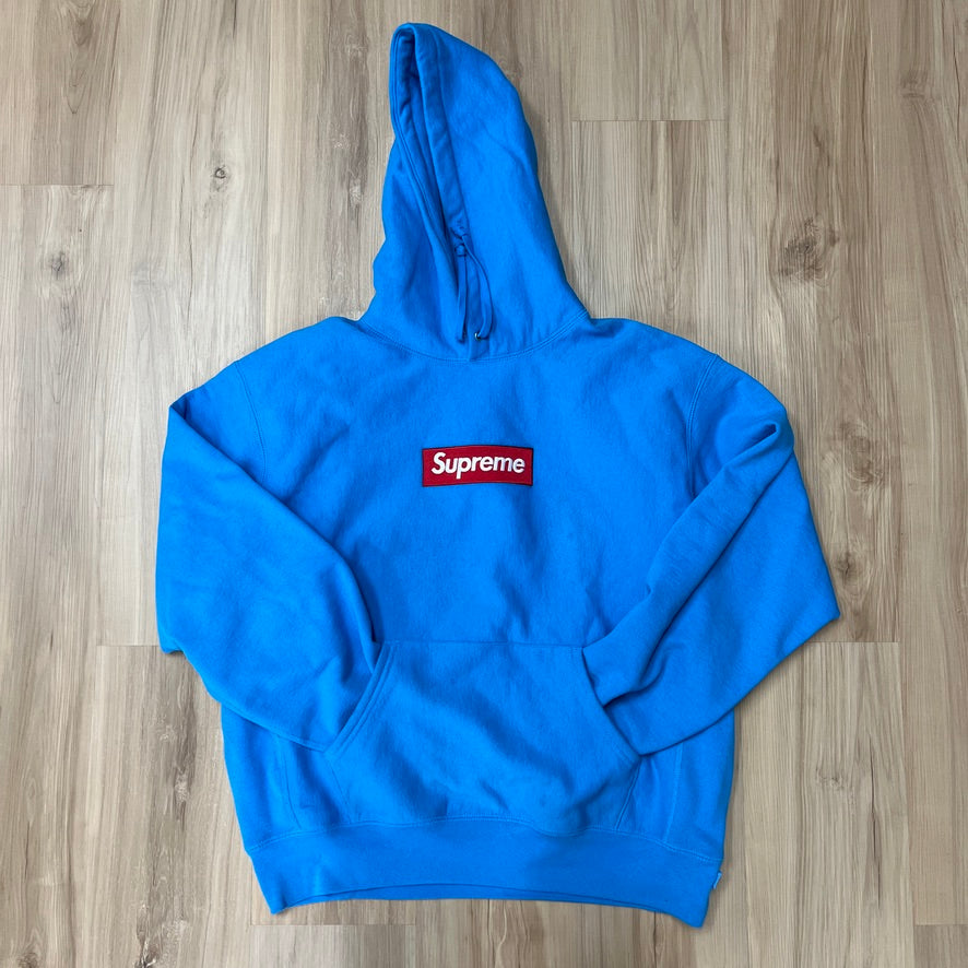 Supreme Box Logo Hooded Sweatshirt (FW25) Cyan – Holy Ground