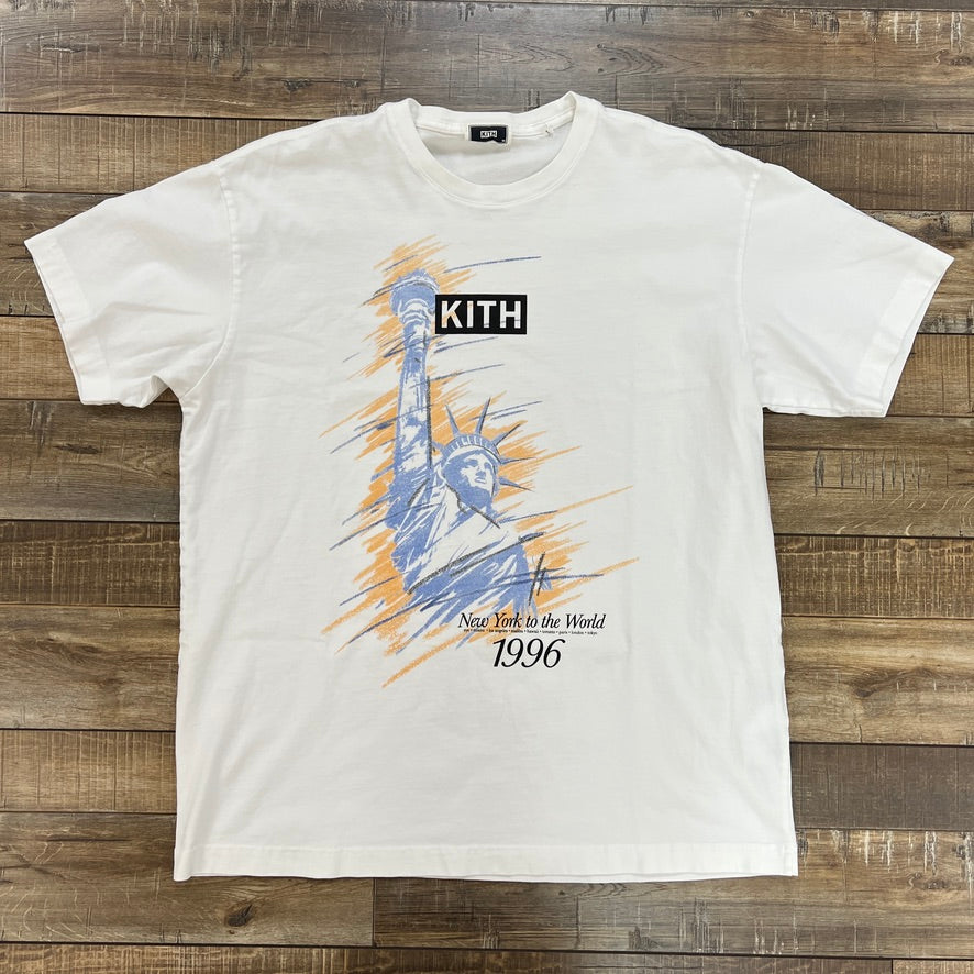 ☆ KITH 96 NY vintage tee グラフィックTシャツ ☆ Kith 96 NY Vintage Tee in White Men's Size XL T-Shirt 2024