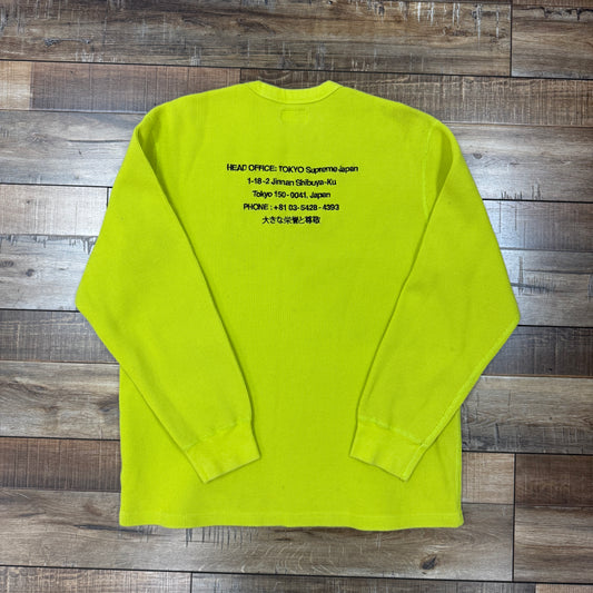 Supreme HQ Waffle Thermal Acid Green
