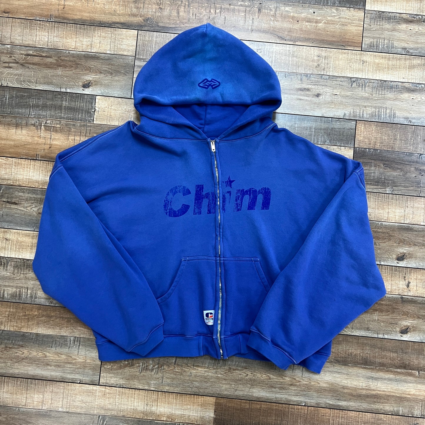 HMDD Chim Zip-Up Hoodie Blue