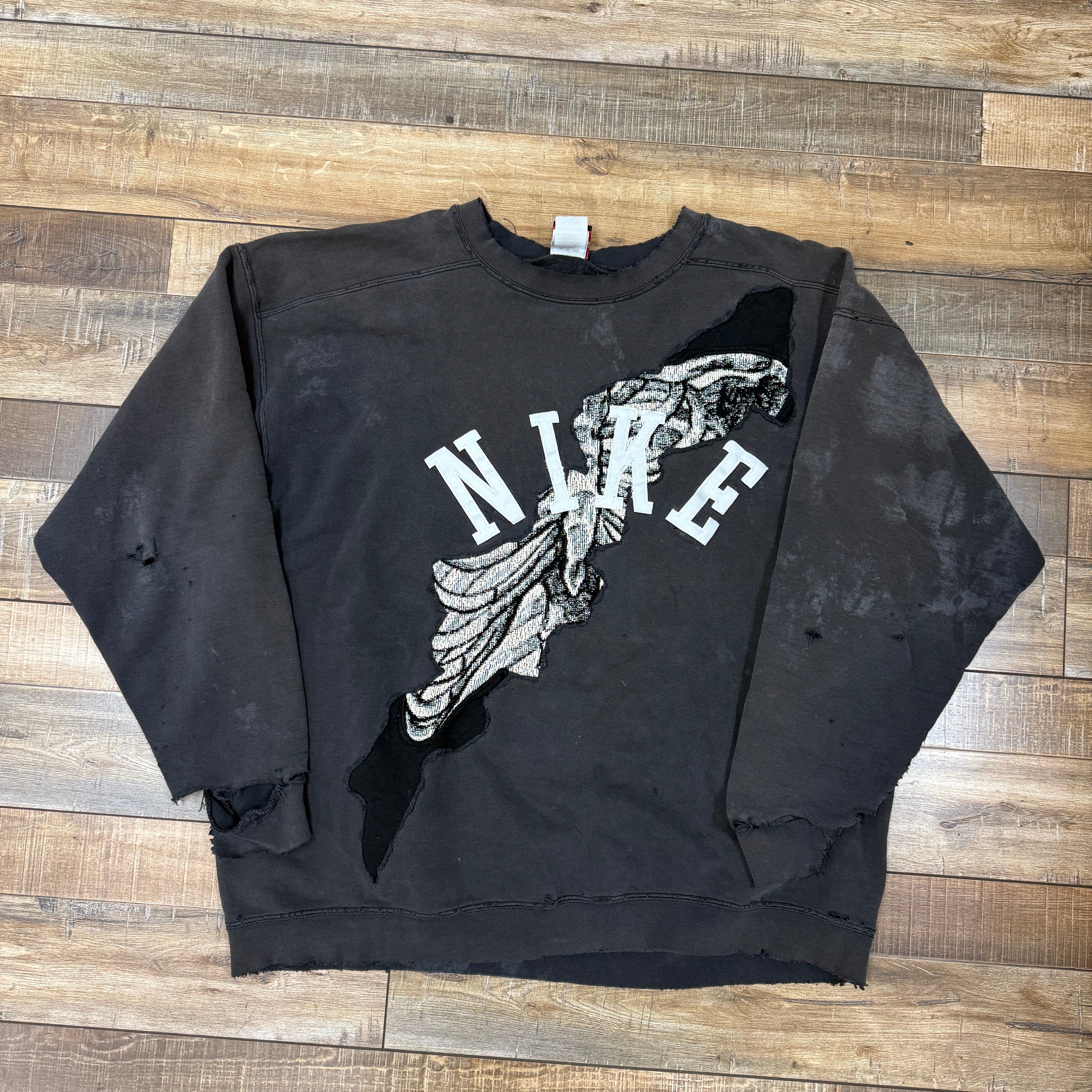 Defective Garments Reconstructed Nike Sweaters – Holy Ground