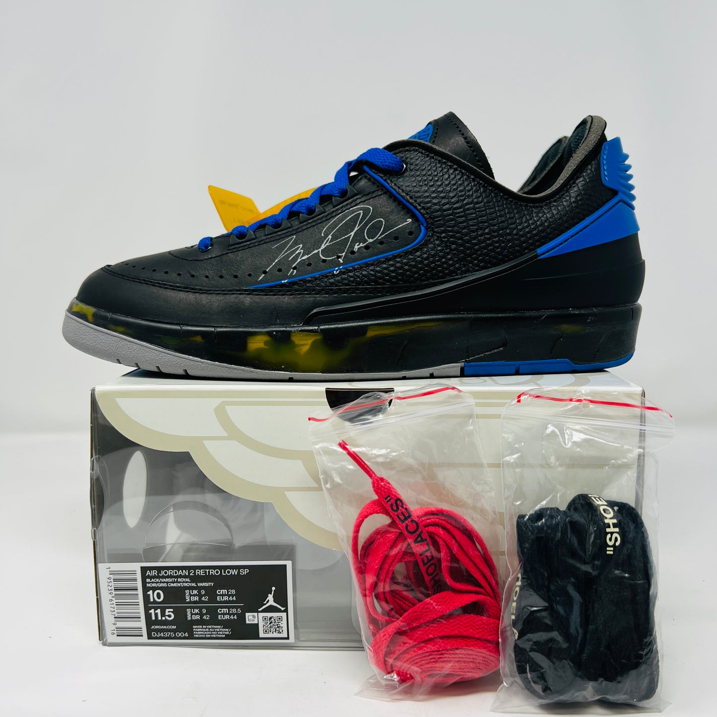 Jordan 2 Retro Low SP Off-White Black Blue