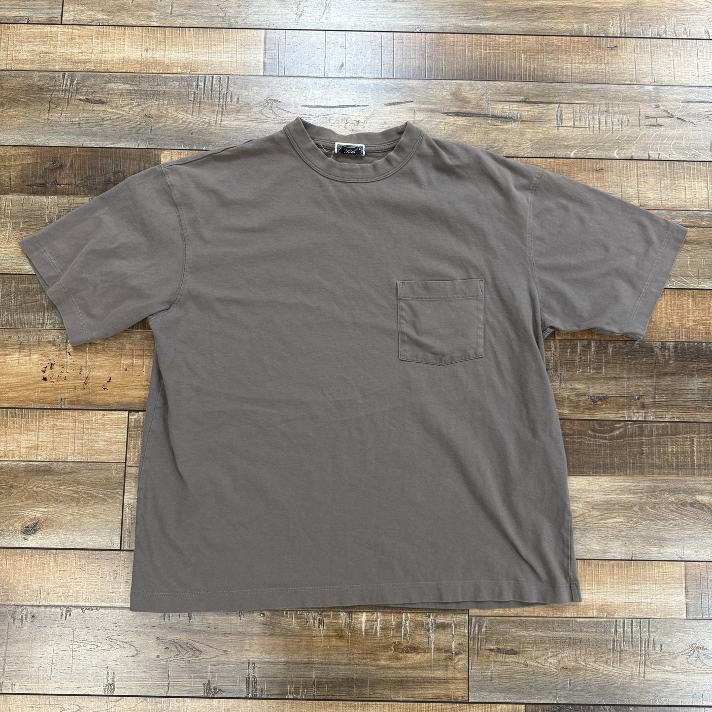 Kith Mens Leonard Pocket Tee Grey