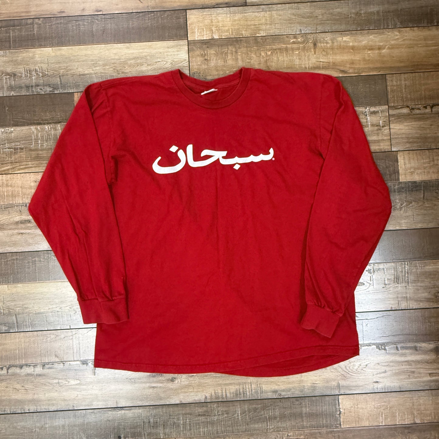 Supreme Arabic Logo Long-Sleeve T-Shirt