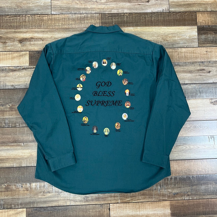 Supreme Our Lady Work Shirt 'Work Green'