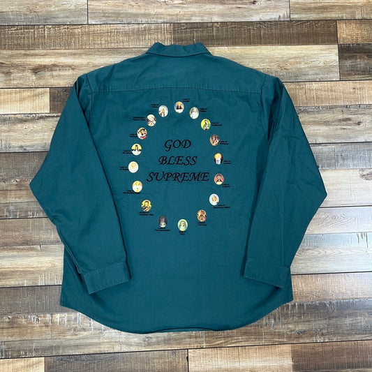 Supreme Our Lady Work Shirt 'Work Green'