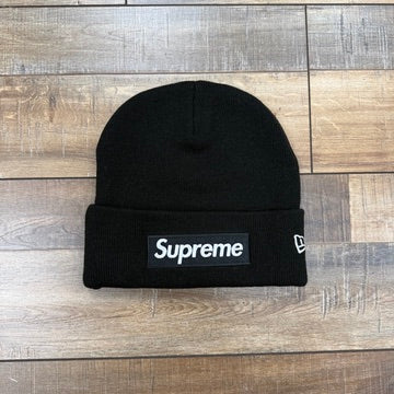 Supreme New Era Box Logo Beanie (FW25) Black – Holy Ground