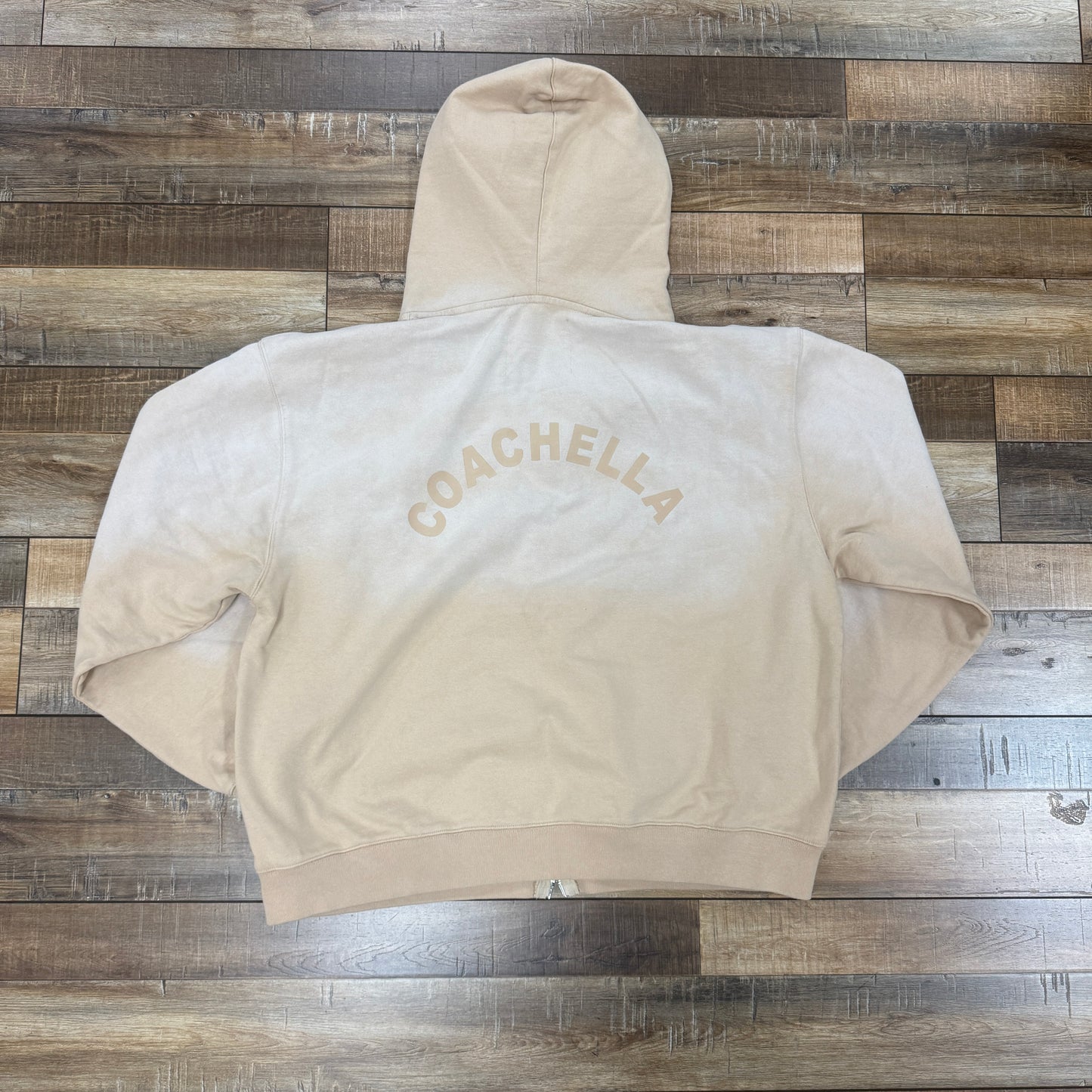 Coachella Desert Sand Washed Zip Hoodie