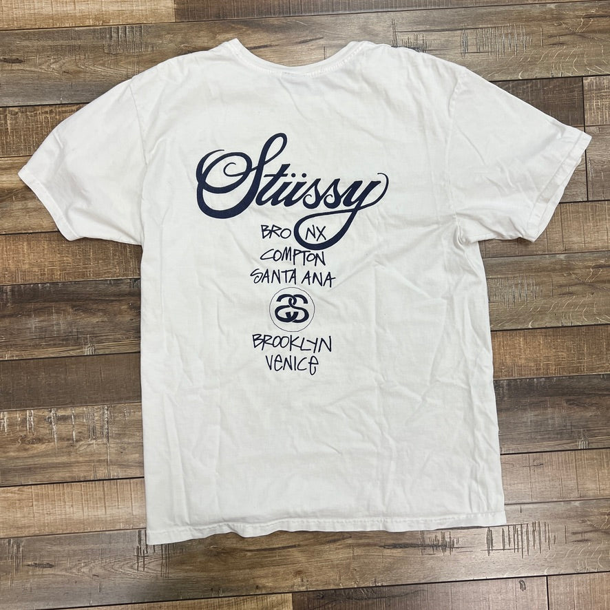 Stussy World Tour Tee White