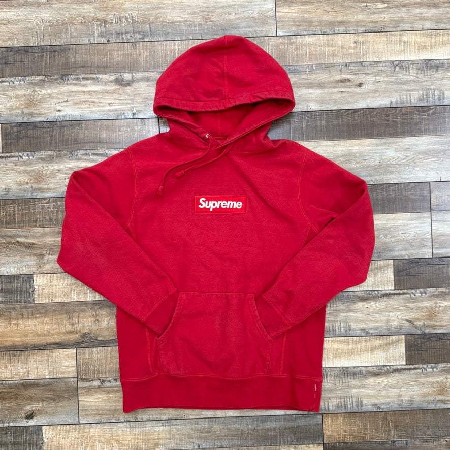 Supreme Box Logo Hooded Sweatshirt Red