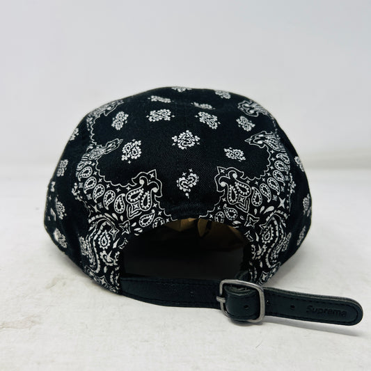 Supreme Bandana Camp Cap Black