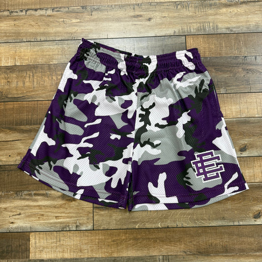 Eric Emanuel EE Basic Short in Purple/Black Camo, XL, brand new condition.