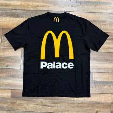 Palace x McDonald's Logo T-Shirt 'Black'