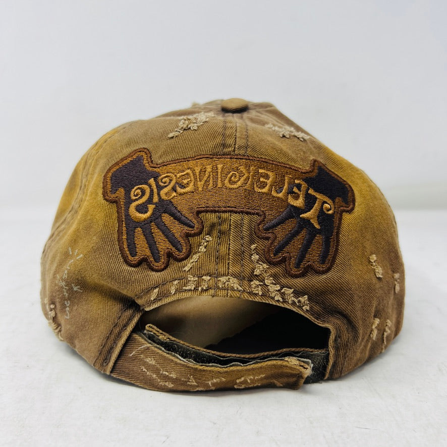 Travis Scott Utopia Telekinesis Strapback Hat Brown