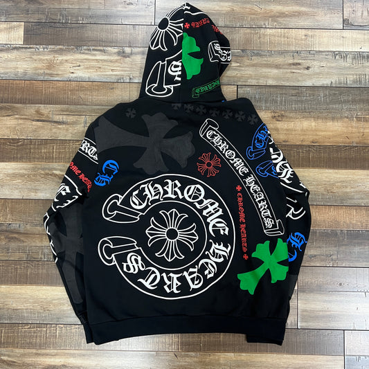Chrome Hearts Stencil Hoodie Black