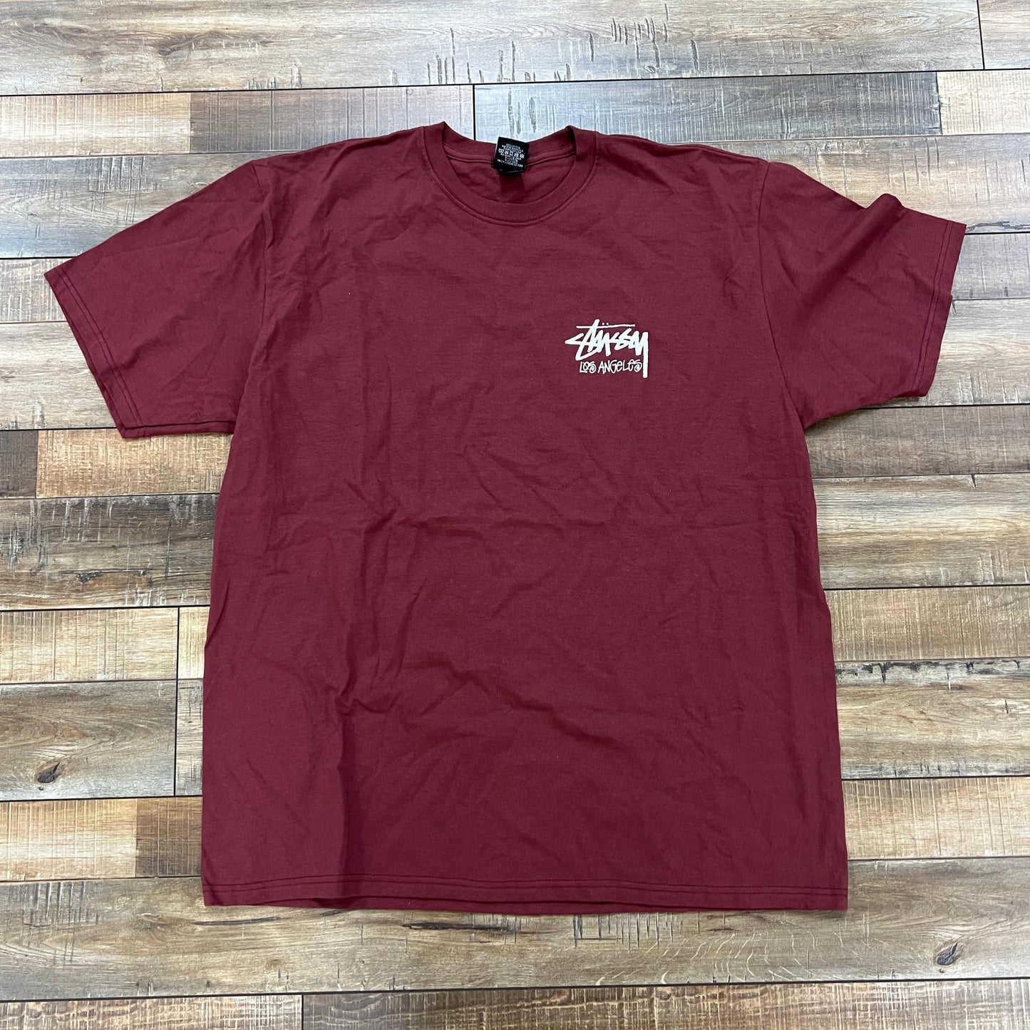 Stussy Los Angeles T-Shirt Burgundy