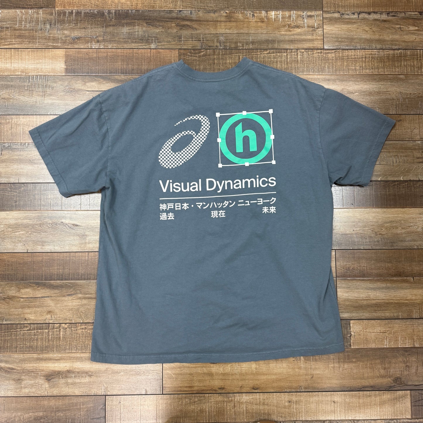 Hidden NY x ASICS Visual Dynamics Tee Blue