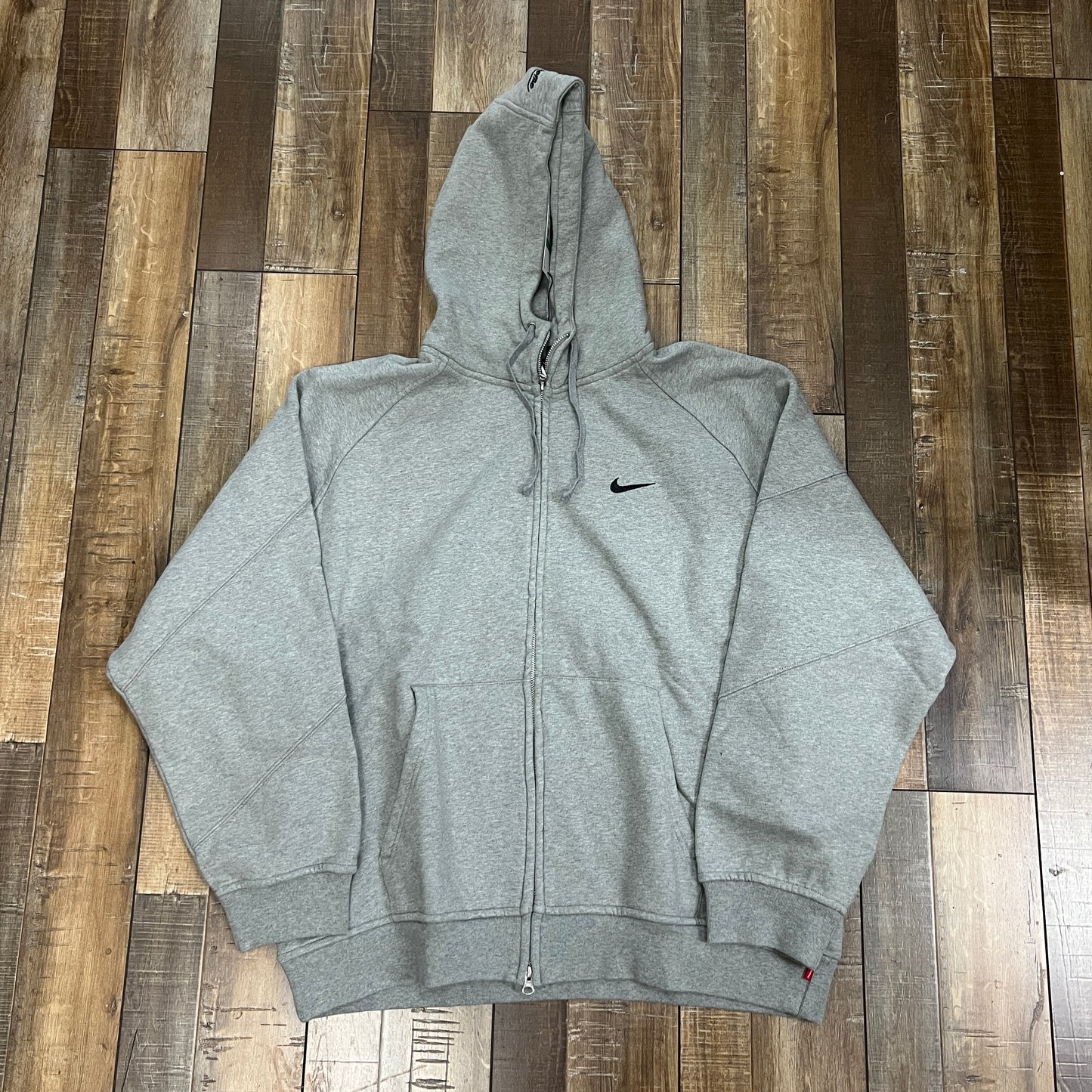 Supreme Nike Zip Up Hooded Sweatshirt Heather Grey