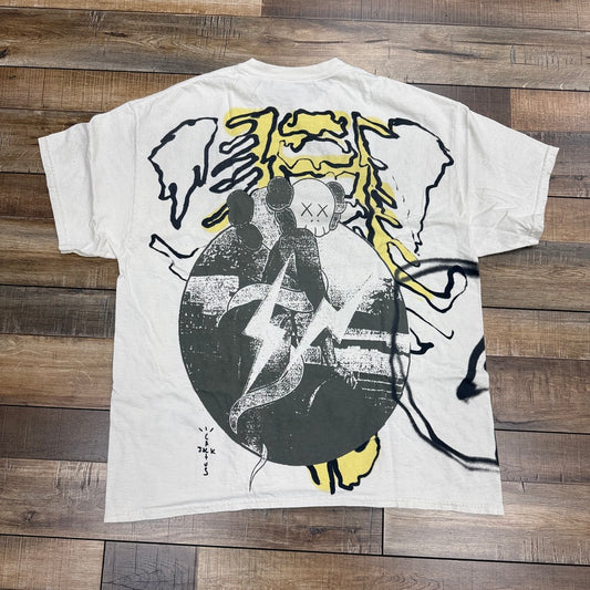 Cactus Jack by Travis Scott x KAWS For Fragment Tee 'Vintage Wash'