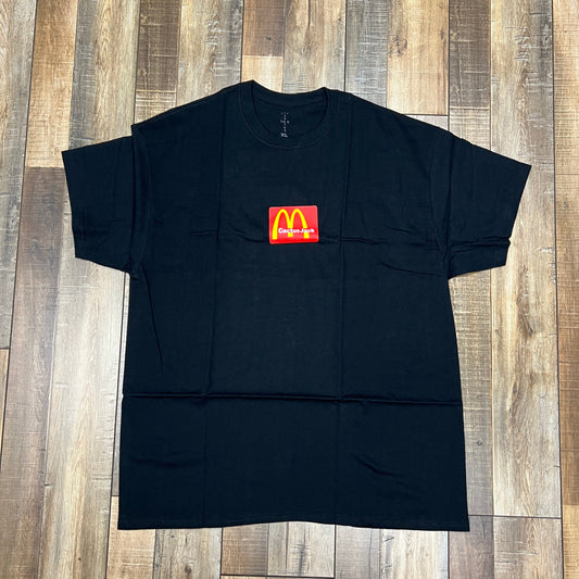 Travis Scott x McDonald's Sesame II T-shirt in Black/Red, brand new condition.
