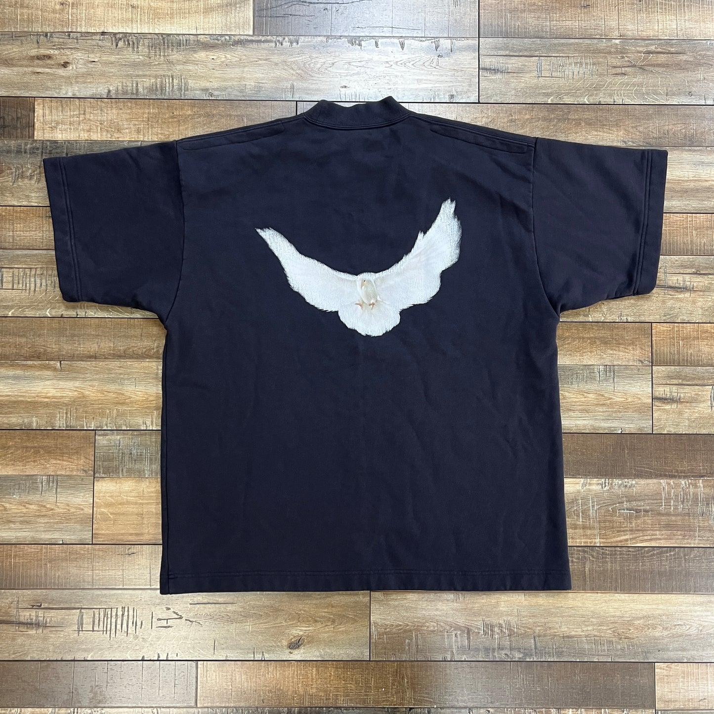 Yeezy Gap Balenciaga Dove Tee Oversized Shirt Washed Black