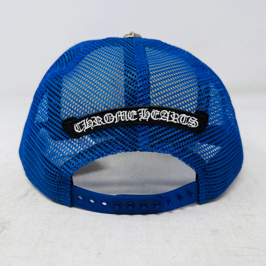 Chrome Hearts Eyechart Trucker Hat Blue/White/Red