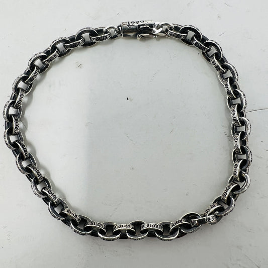 Chrome Hearts Medium Paper Chain Bracelet Silver