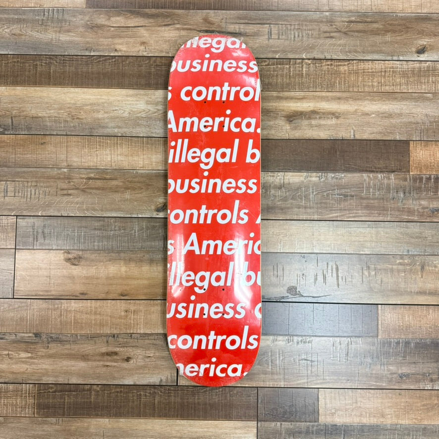 Supreme Illegal Business Skateboard Deck – Holy Ground Supreme Illegal Business Skateboard Deck – Holy Ground
