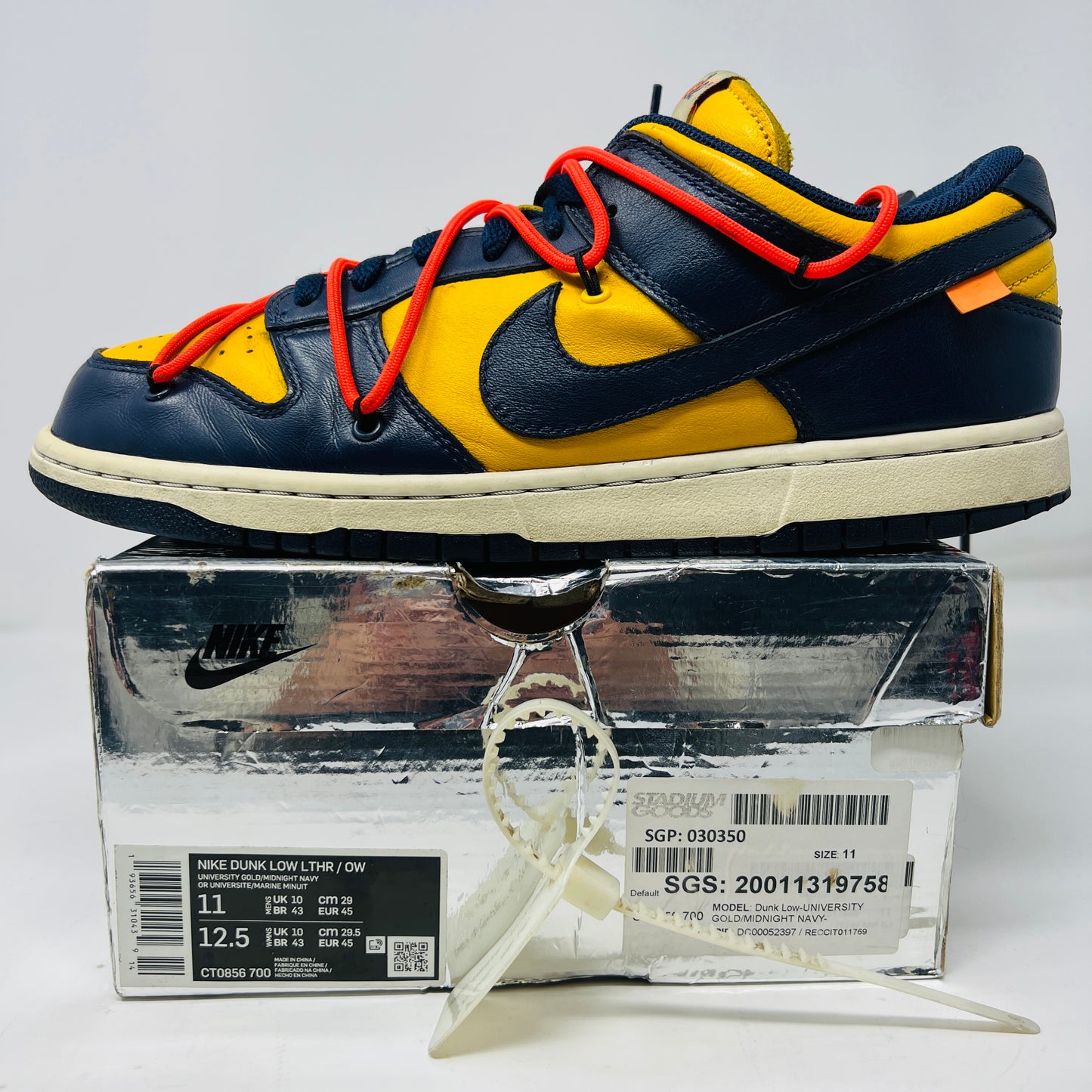 Nike Dunk Low Off-White University Gold