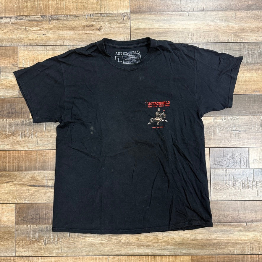 Travis Scott Astroworld Season Pass T-shirt Black