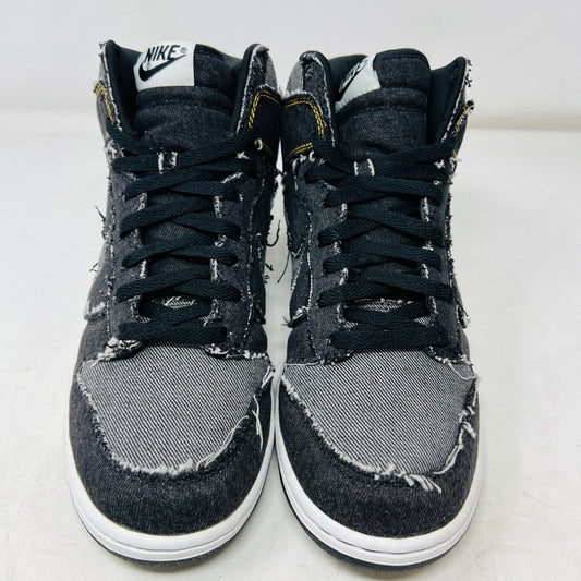 Nike Dunk High Black Denim