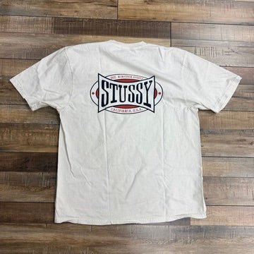 Stussy Champion Oval Pigment Dyed Tee Natural