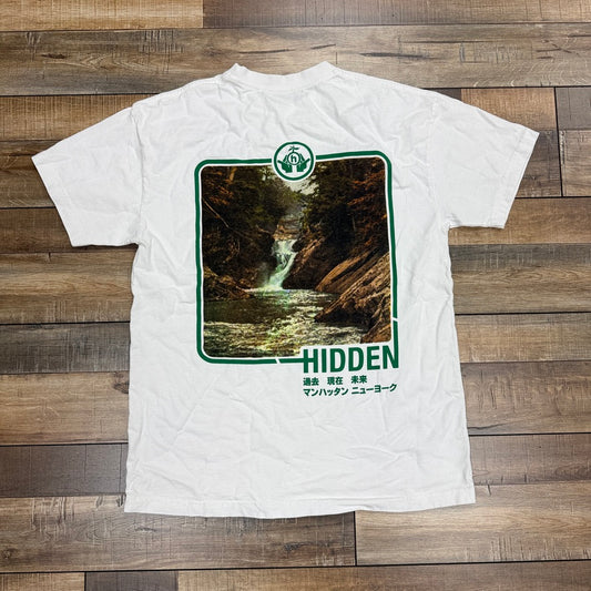 Hidden NY Hard Drive Waterfall Tee White