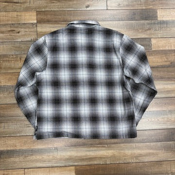 Stussy Paul Shadow Plaid Zip Shirt 'Black'