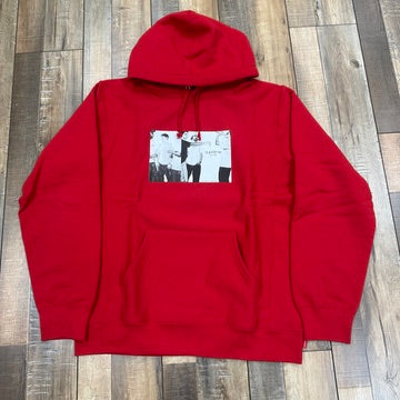 Supreme Classic Ad Hooded Sweatshirt Red