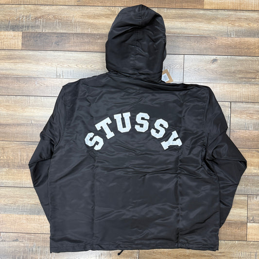 Stussy Hooded Coaches Jacket Black