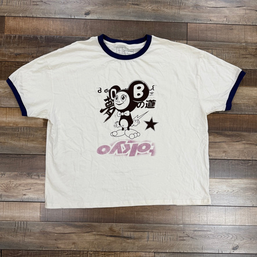 Travis Scott Cactus Jack x Fragment x Takashi Murakami Tokyo Ringer Tee Multicolor