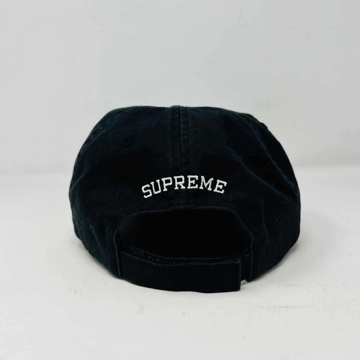 Supreme Embroidered Money Logo 6-Panel Hat Black